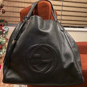 Used Gucci Soho Large Shoulder Bag Black